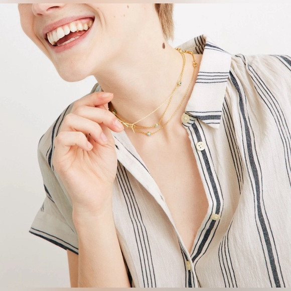 Madewell Central Shirt in Parkman Stripe - Size S - Picture 3 of 8